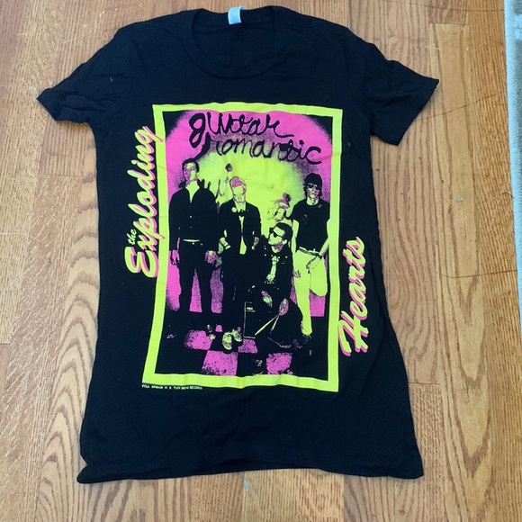 Exploding hearts punk band tee - Picture 1 of 2